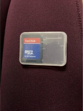 SanDisk Micro SD  To SD adapter With Case  (no Card )